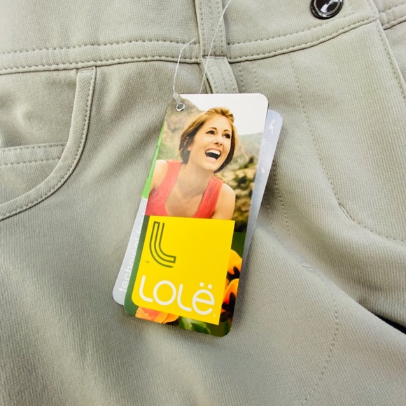 Lolë Explore Hiking Capri Pants Moisture Wicking Antibacterial Beige Size 6 NWT - Picture 6 of 10